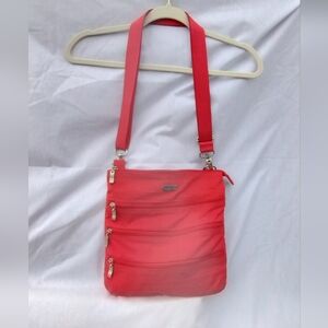 BAGGALLINI cross body bag, adjustable red 🍒